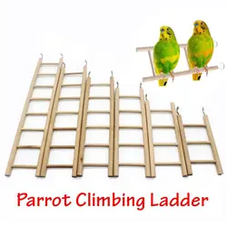 New Wooden Ladder Swing Scratcher Climbing Ladder Hamsters Parrot Toys Pet Supplies