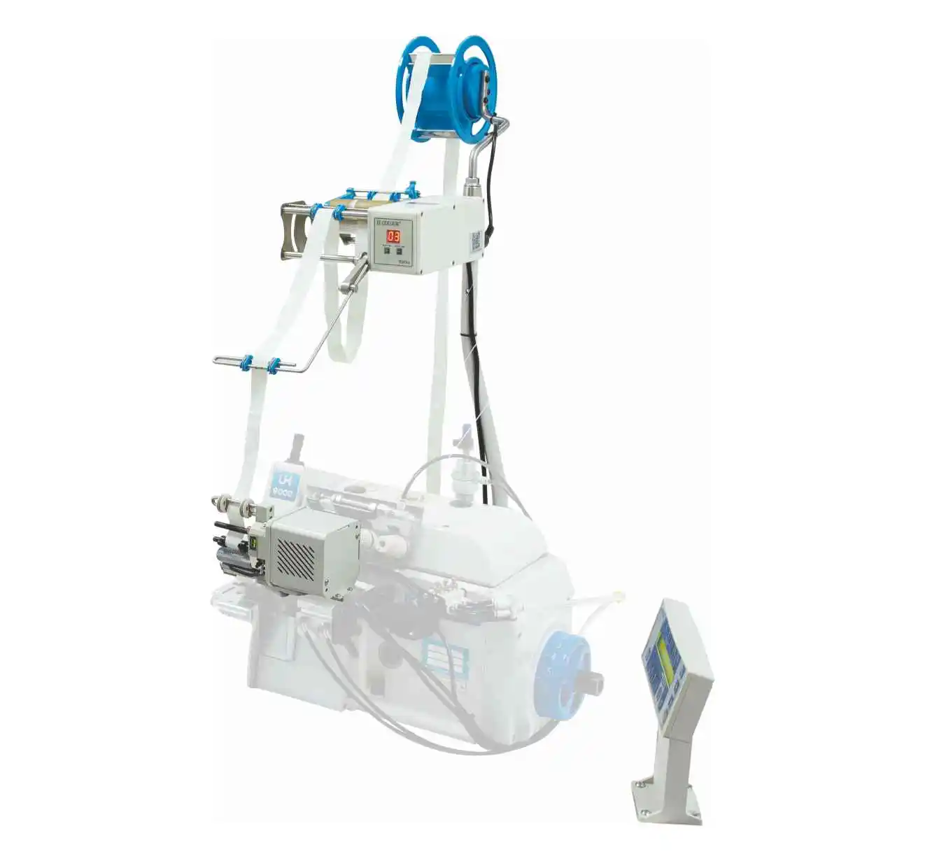 Auto-Cutting Smart Motor Tape Feeder Household Elastic Attaching Device Sewing Machine Tension