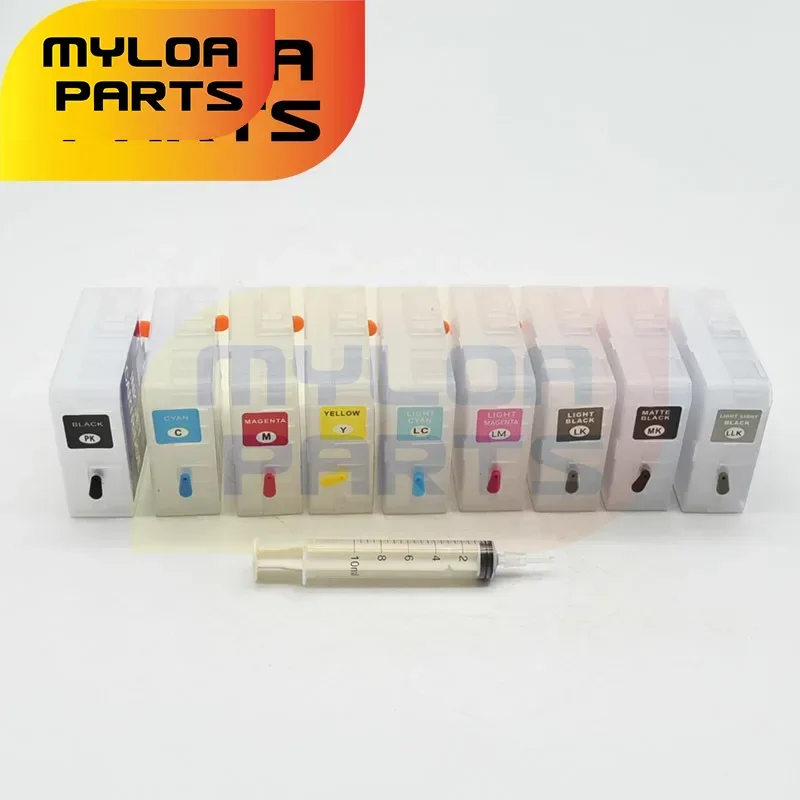 1set 80ML P800 Refill Ink Cartridge No Chip support for Epson SureColor SC- P800 Printers T8501-T8509