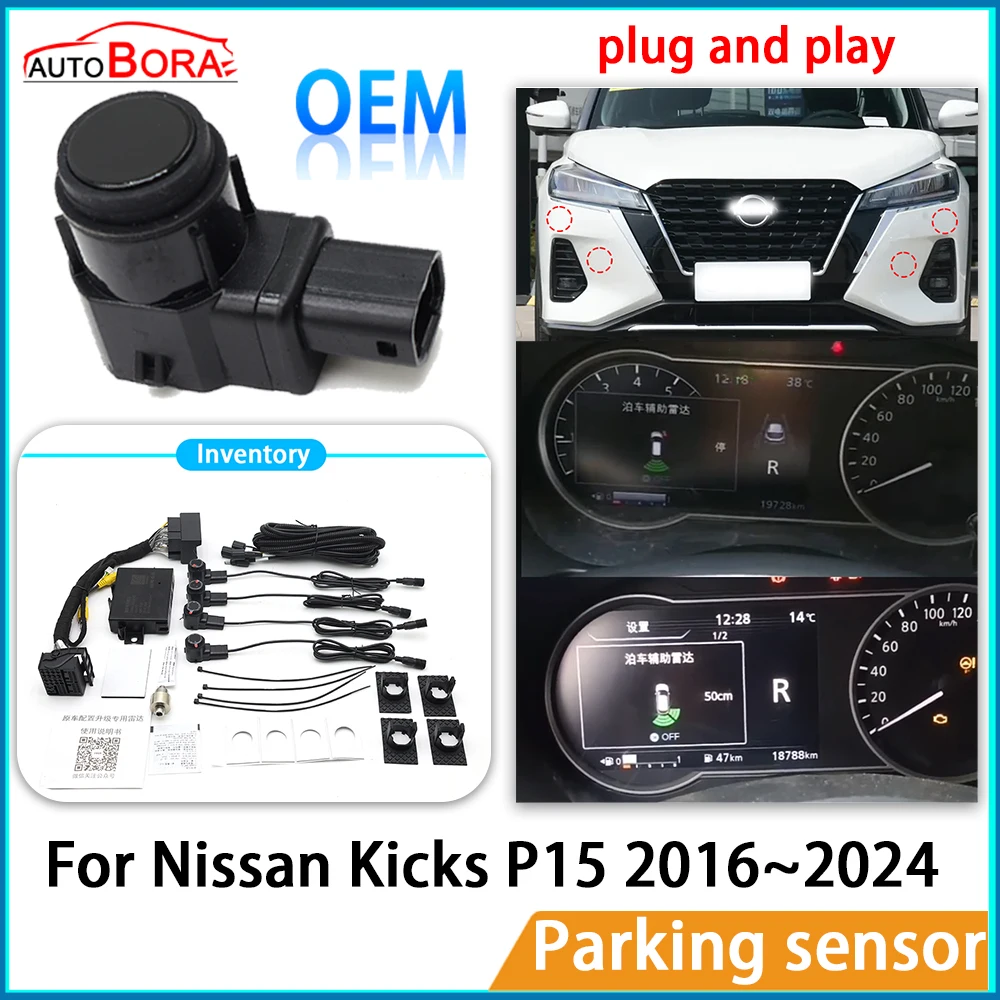 

Original OEM Parking Sensor Assistance Backup Radar Buzzer System Rear Front Bumper for Nissan Kicks P15 2016~2024