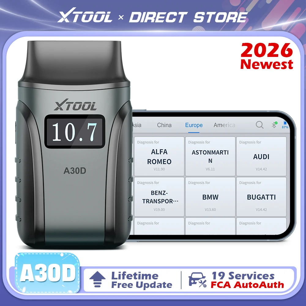 XTOOL Anyscan A30D: The Ultimate OBD2 Scanner with Lifetime Free Software Updates