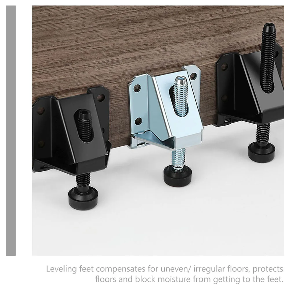 

4pcs Heavy Duty Leveling Feet Adjustable Furniture Levelers Workbench Leg Leveler With Screws Wrench Strong Load Bearing Floor