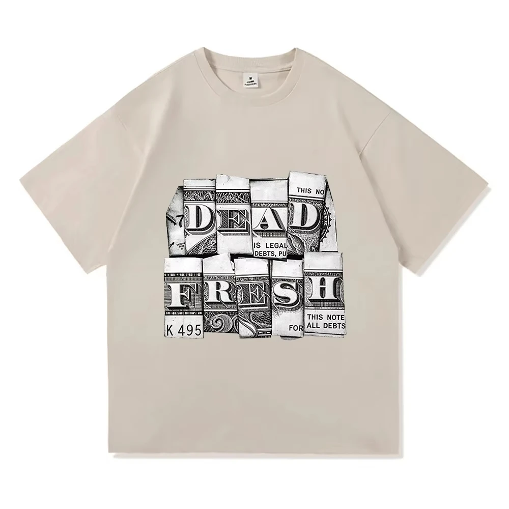 Lil Baby Dead Fresh Album Music Print T Shirts Fashion Casual Summer Oversized T Shirt Cotton Short Sleeve Unisex Tee Streetwear