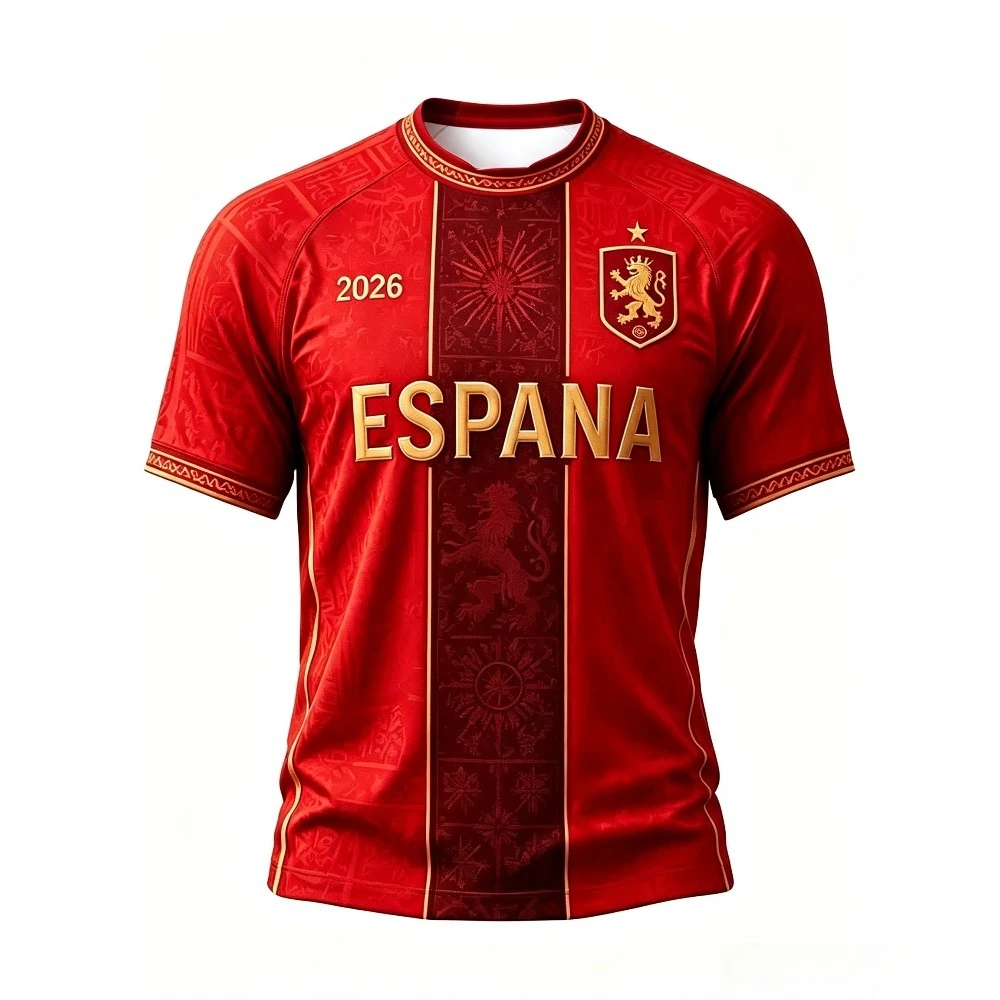 3 Styles Red Home Black Away White Retro Kit  Embossed Texture Crew Neck With White Inner Collar Casual Match Training Uniform
