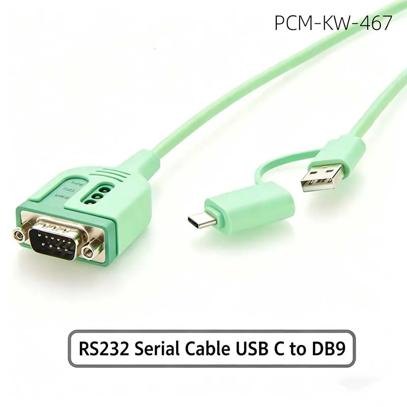 USB Type-C to RS-232 Serial Cable: DB9 Industrial-Grade COM Converter Module with Genuine Imported FTDI Chip