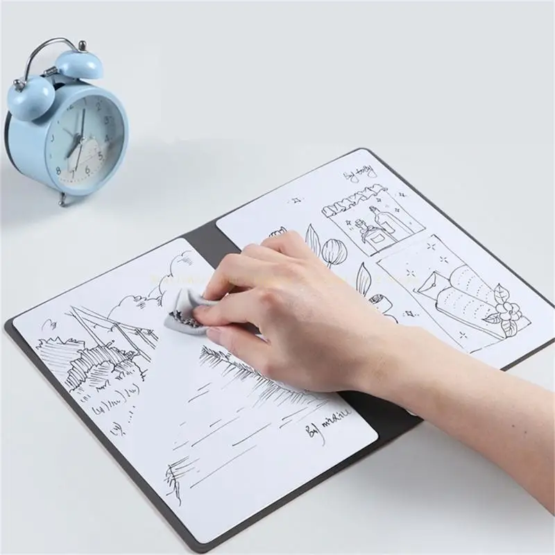 Double-Side Whiteboard Notebook with Erasable Marker for Office Meeting