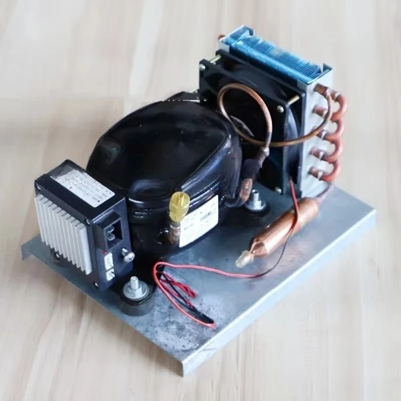 BD15HC DC Air-cooled Refrigeration Unit 12V 24V, Mini Compressor Condensing Unit for Micro Refrigerator
