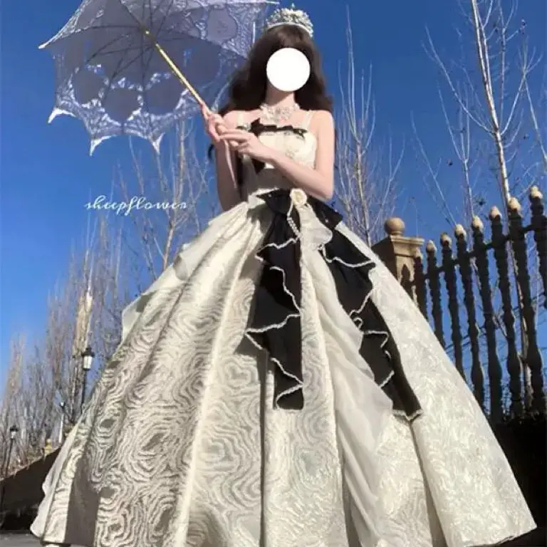 Vestido de noche champán Lolita ligero de lujo ceremonia para adultos presentador reunión anual correa