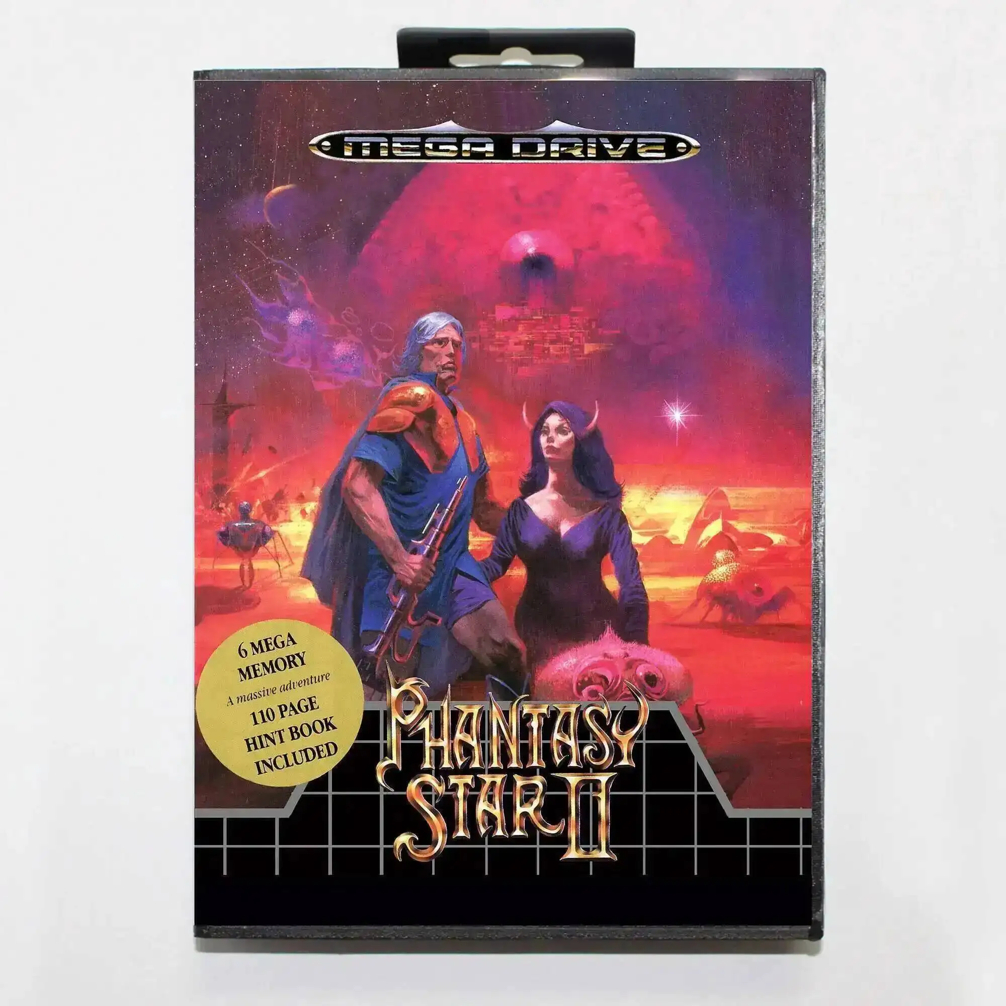 Phantasy Star 2 MD Game Card with EUR Box for 16 Bit Sega Megadrive Genesis system