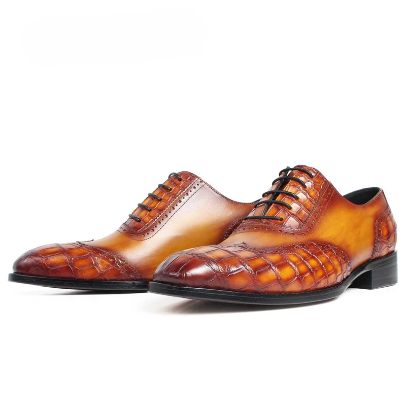 

Crocodile Leather Men dress shoes Men's Leather Shoes - Durable, Comfortable, Breathable & Stylish