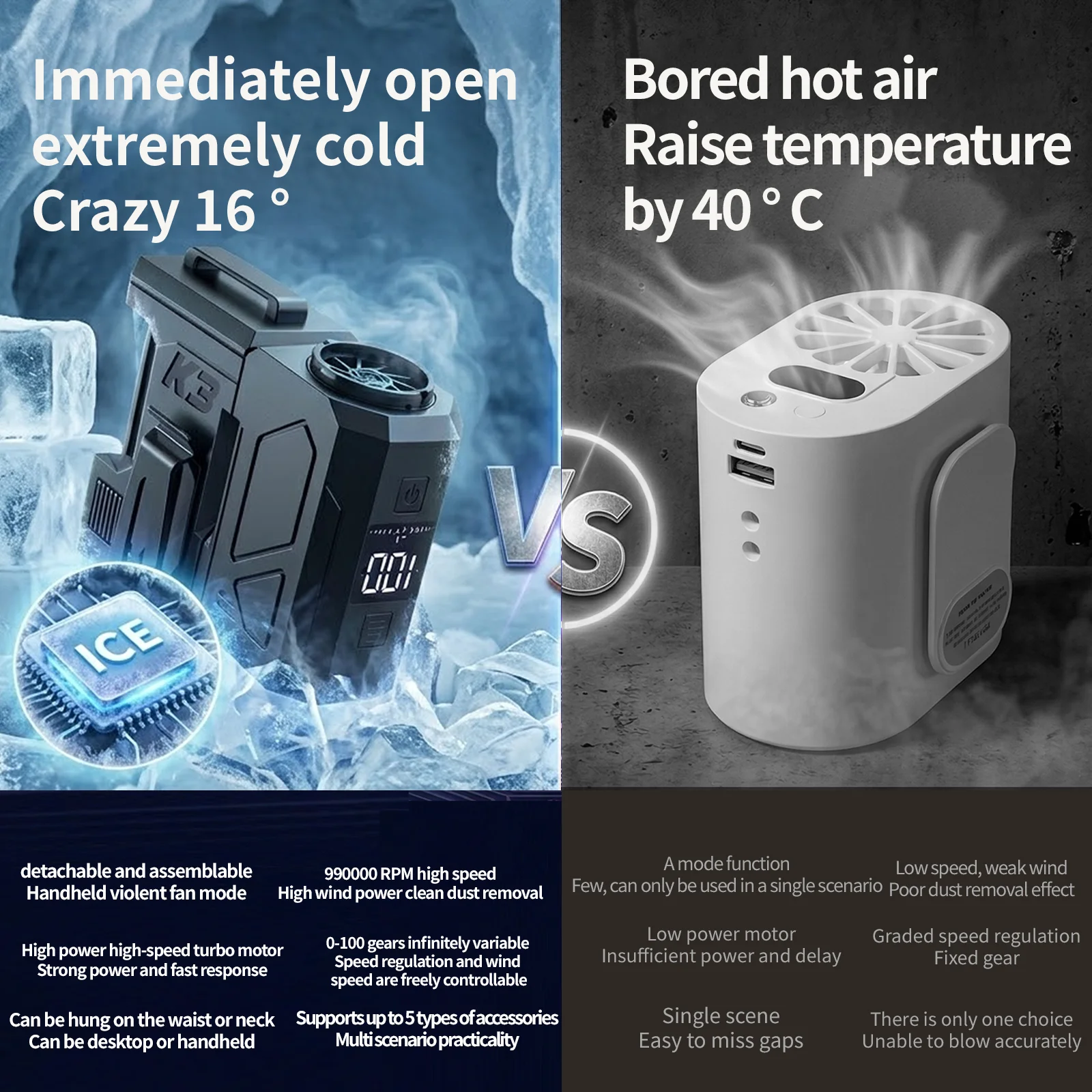 nouveau-type-de-ventilateur-portable-a-fixation-sur-la-taille-k3-outil-de-nettoyage-de-clavier-seche-cheveux-seche-cheveux-pour-vehicule-interface-de-charge-type-c