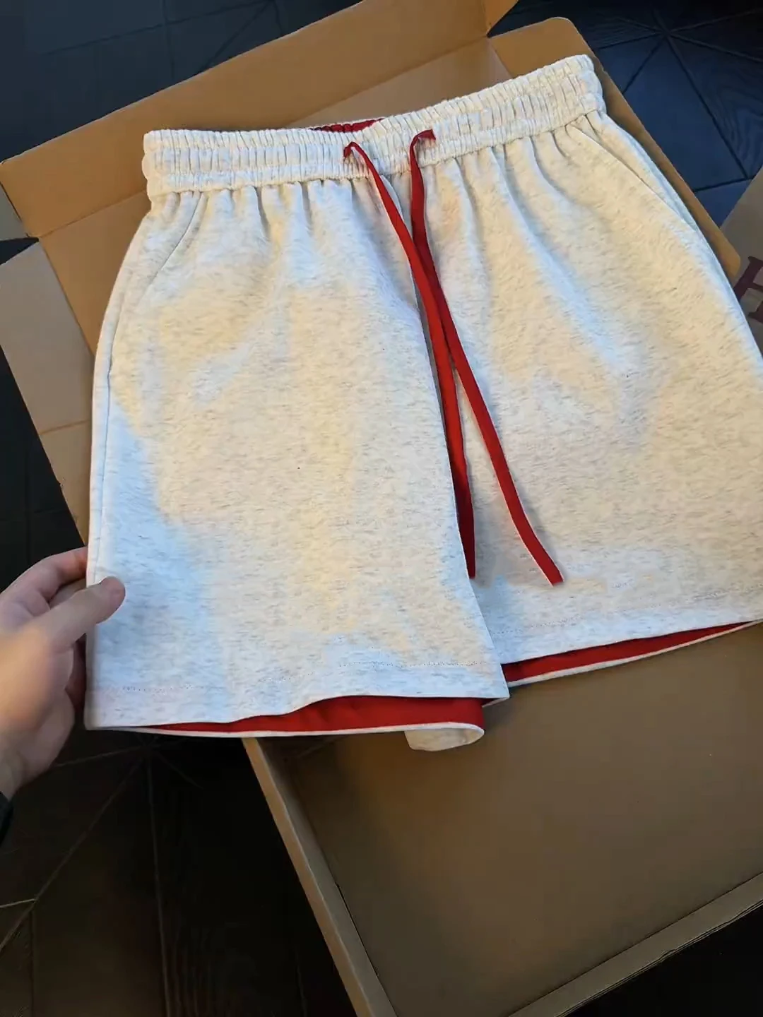 American Style Spliced Color Sport Shorts Men's Summer Loose Casual Thigh-Length Fitness Fourths Pants Youth Daily Wear