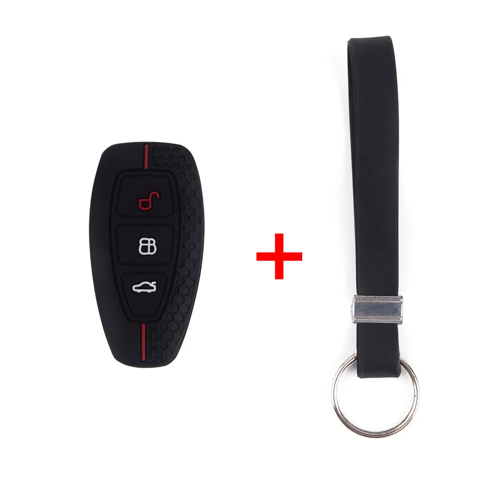 3 Button Key Cover For Ford Transit Custom Mondeo Fiesta Kuga ST Line MK3 Focus 3 Station Wagon Ecosport Case Key Protection