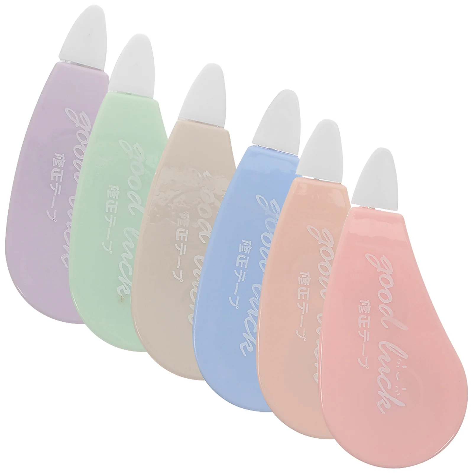

6pcs Smooth Correction Tapes Premium Portable Students Writing Tapes For School Office Home White No Shadow Fast Correction