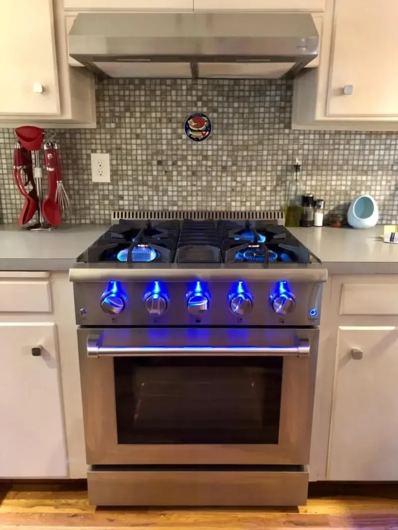 Home Business 2 Open Kitchen Stainless Steel 4 Eye Integrated Stove Integrated Oven/Oven