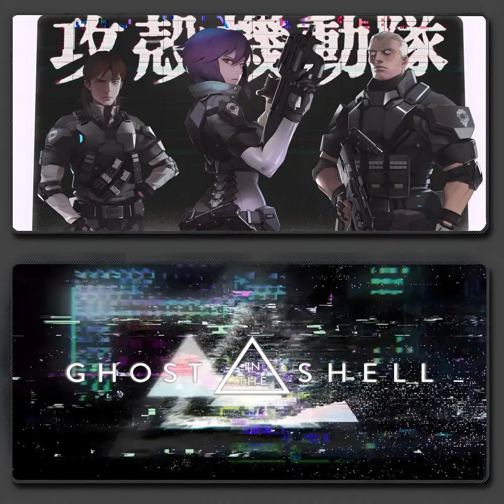 

Коврик для мыши Ghost In The Shell, большой противоскользящий резиновый игровой коврик для мыши, прочный настольный коврик с толстым краем шва, подходит для офиса и Gam