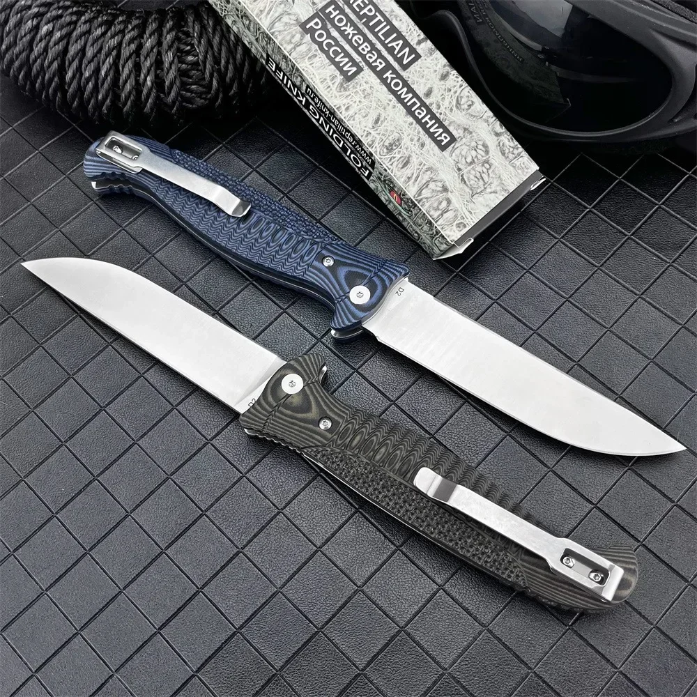 

Тактический складной нож с лезвием D2 и рукоятью G10 для активного отдыха, охоты, кемпинга, выживания, рыбалки, режущий инструмент