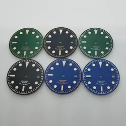 30.5mm Green Bule Sterile Luminous Dial Fit Nh35 Eta 2824 2836 Miyota 8215 821a Mingzhu Dg2813 3804 Seagull 1612 Automatic Movem