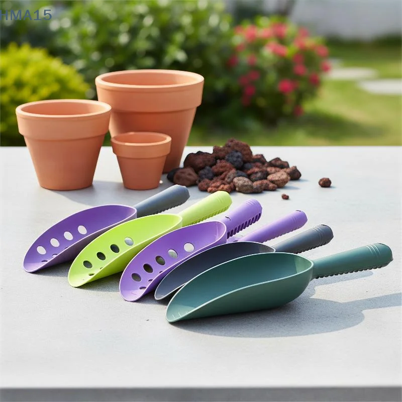 【YA】Multifunctional Garden Shovel Plastic Thickened Soil Loosening Tool with Scale for Indoor  Repotting