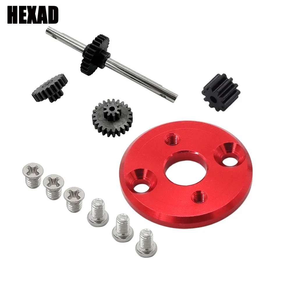 Metalen 370 Motor Beugel Met Motor Pinion Gears Versnellingsbak Transmissie Gear Set Voor MN78 MN82 LC79 1/12 RC Auto Upgrade onderdelen