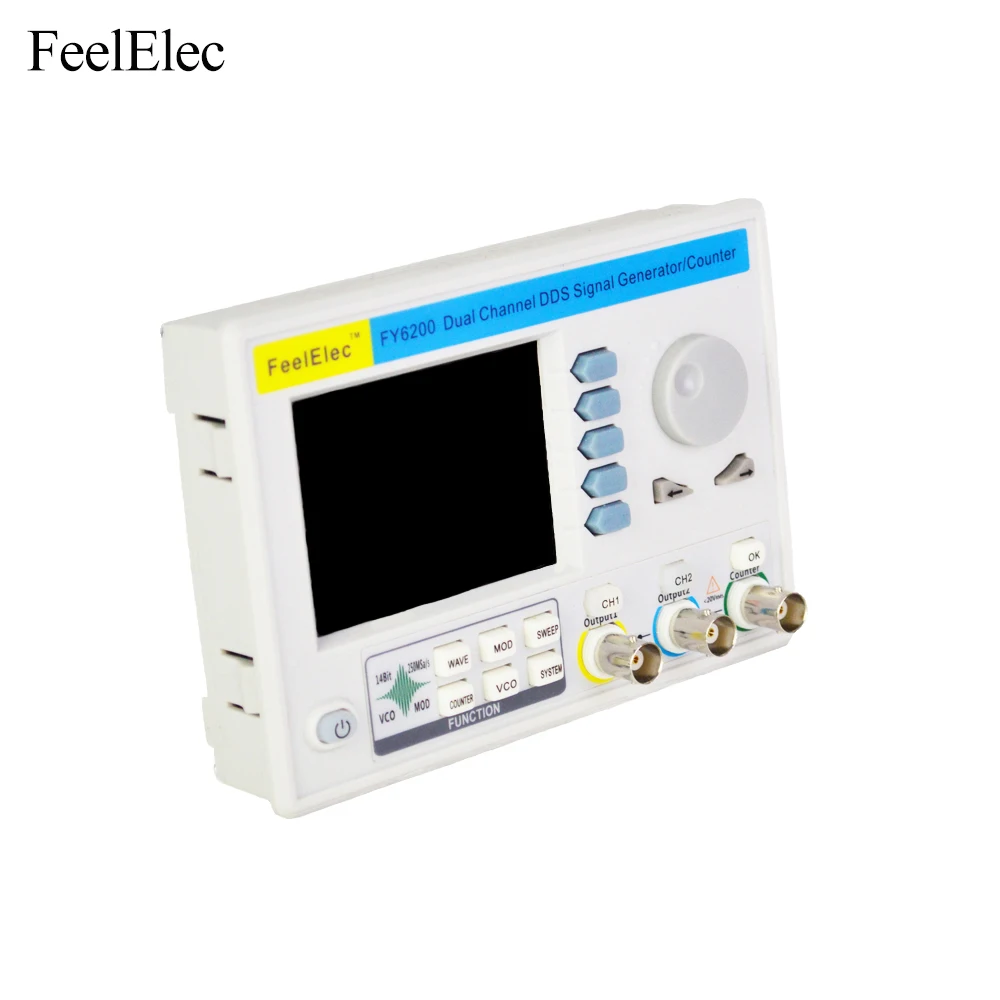 FeelTech 2020, neuester FY6200-20M Dual-Channel-Funktions-DDS-Signalgenerator mit beliebiger Wellenform