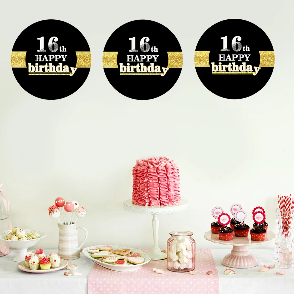 

12 pcs Sticker Eco Friendly Party Supplies Birthday Letters Decoration Stickers Happy Birthday Letters for Adults