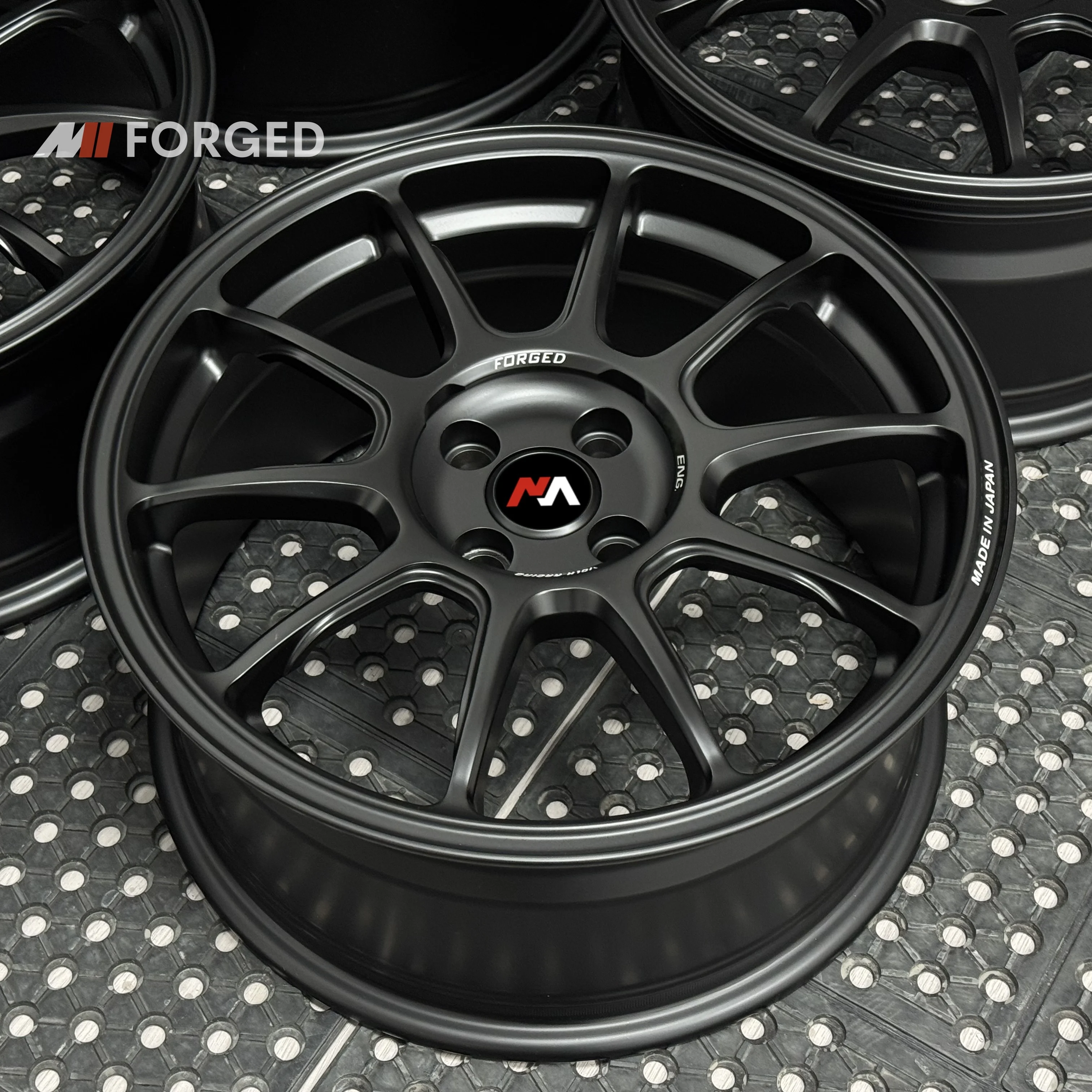 For  Forged Satin Black 4x100 Volk ZE40 16 17 Inch for Mazda MX-5 Miata Honda Civic Mini Cooper Lotus Elise Abarth 124 Spider - view 3