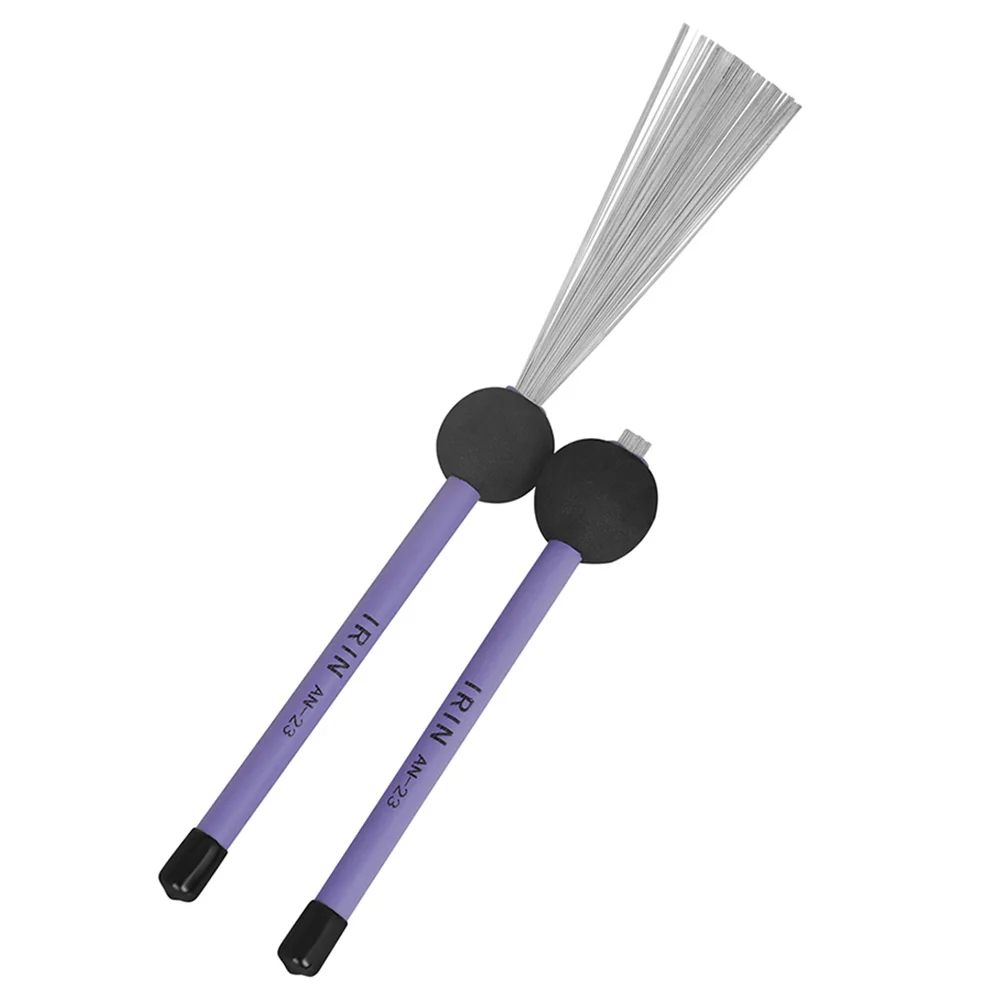 

Drum Brush Steel Wire Jazz Special Instrument Accessories AN 23 Purple Retractable Long H Durable Carbon Steel Wire Rubber