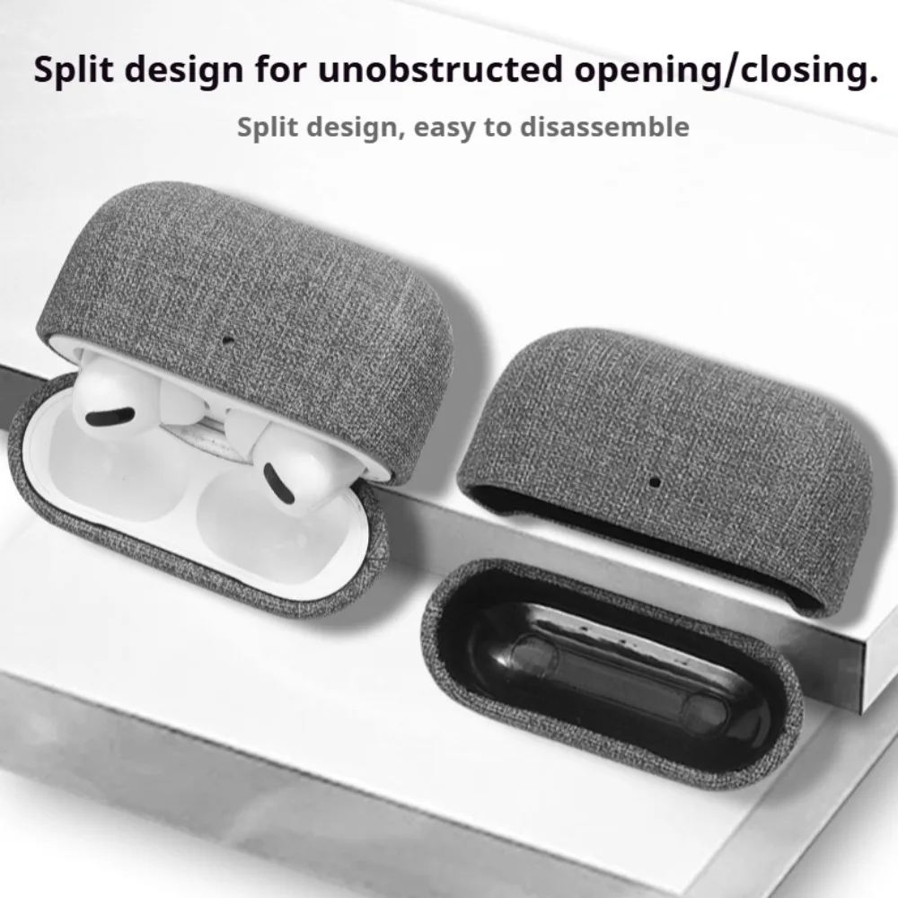 

Однотонный чехол для наушников из хлопчатобумажной ткани для Airpods Pro 3 (2025) Защитный чехол для Airpods4 3rd 2 1 с металлическим крючком