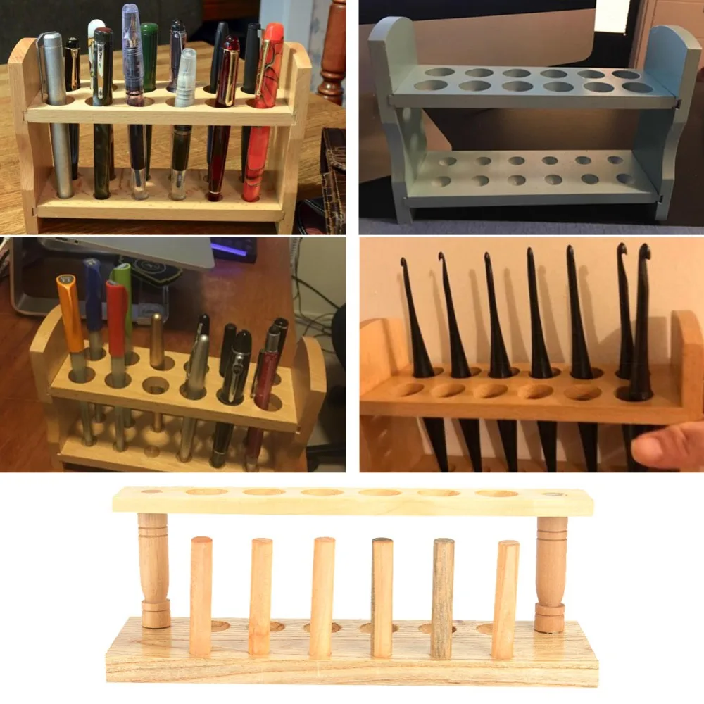 6/8/10 Hole Test Tube Rack Alkali Resistance Durable Wooden Test Tube Stand Stable Base Test Tube Stand Chemical Laboratory view 4