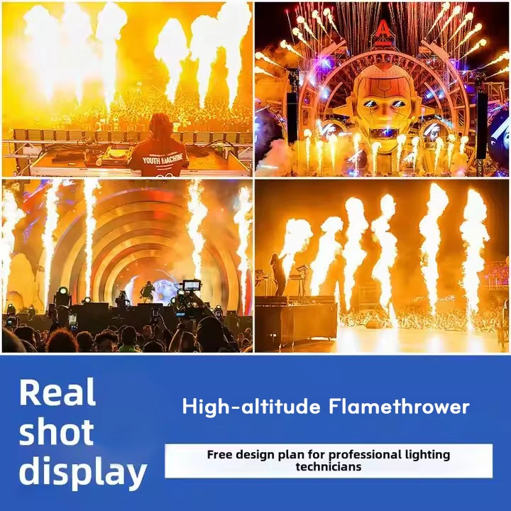 2025 Hot Sale High-Performance High-Altitude Waterproof Direct-Injection Flamethrower for Stage Music Festival Scenic