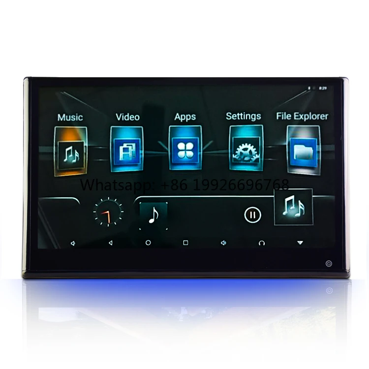

USB TF HD Portable With Input Plug 13.3 Inch Android Headrest Monitor Player