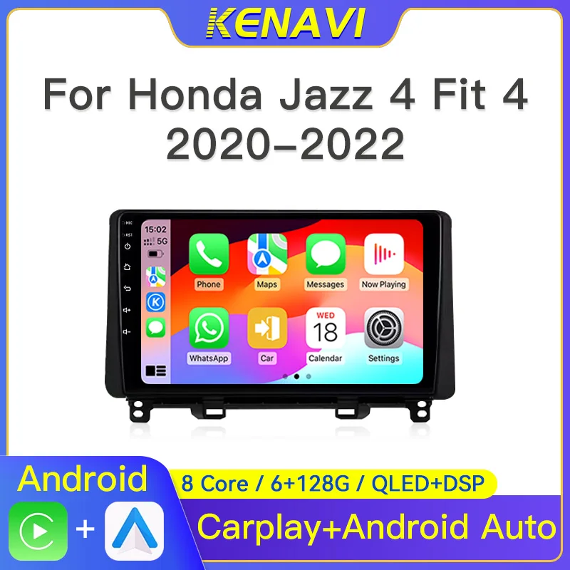 

Car Stereo Radio Multimedia Player For Honda Jazz 4 Fit 4 2020-2022 GPS RDS FM Wireless Carplay Android Auto 2 din DVD Head Unit