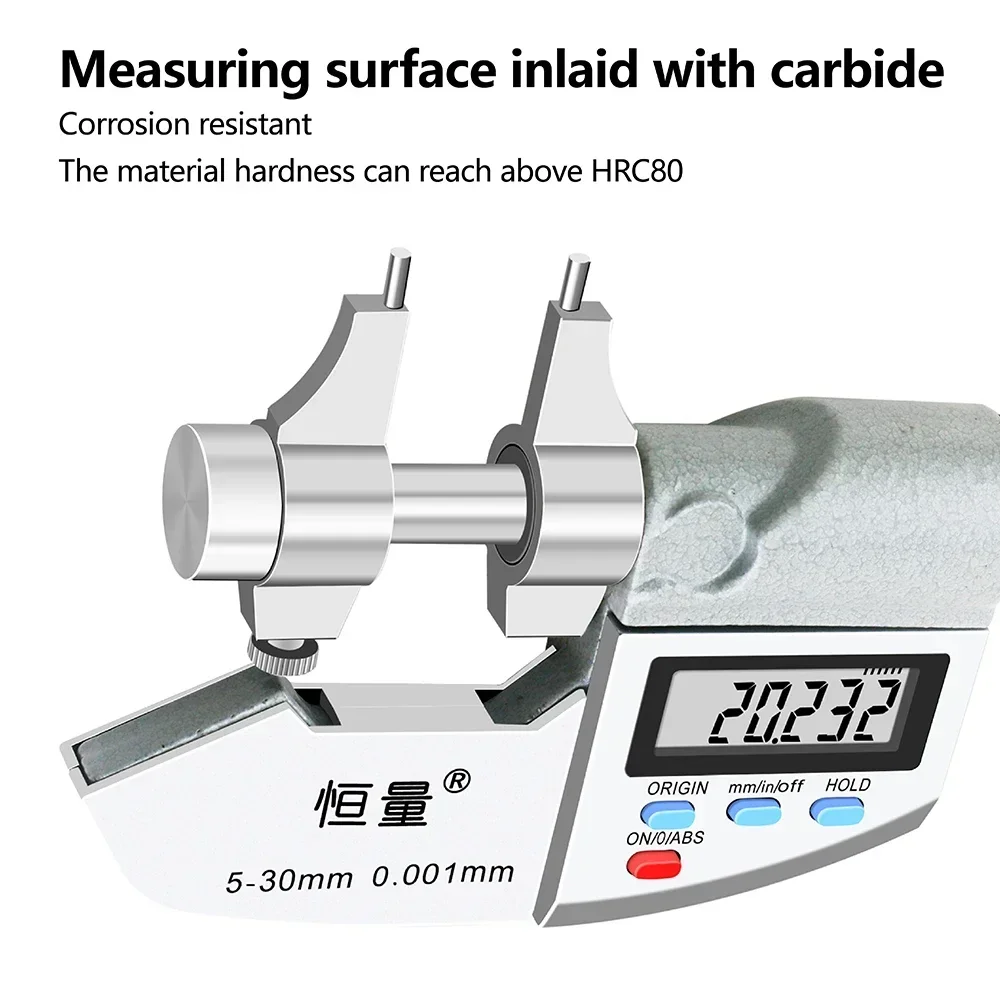 0.001mm High Precision Digital Display Inner Diameter Micrometer 5-30mm 25-50mm Internal Micrometer