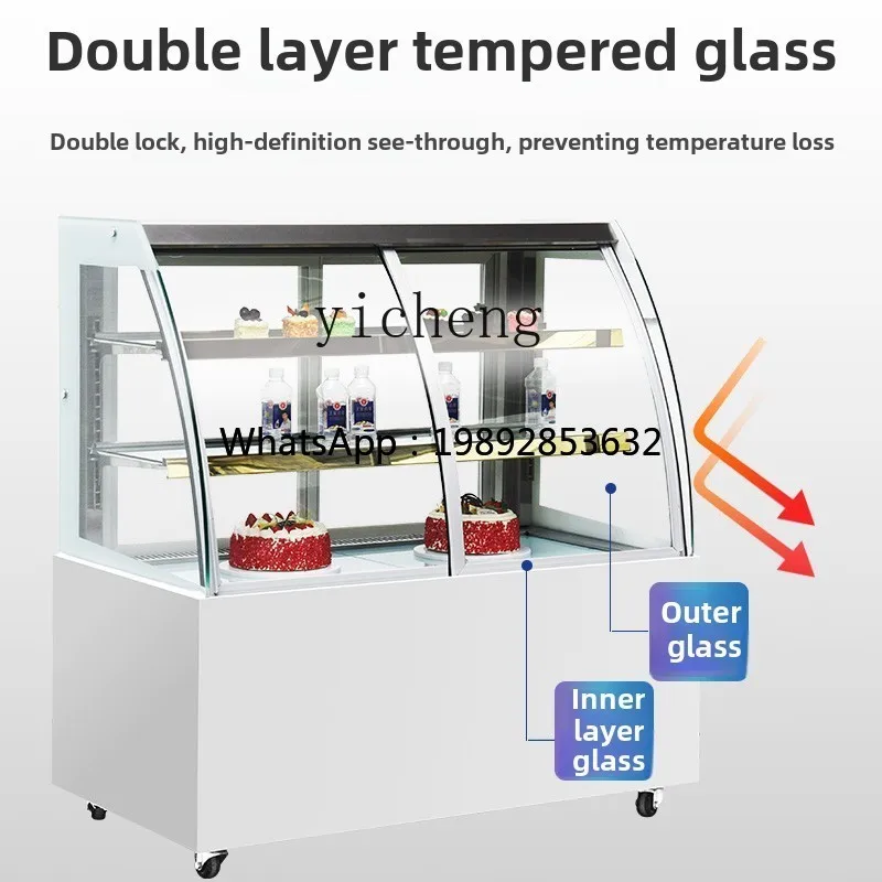 ZZ commercial refrigerated display cabinet air-cooled cake cabinet desktop small fresh-keeping cabinet