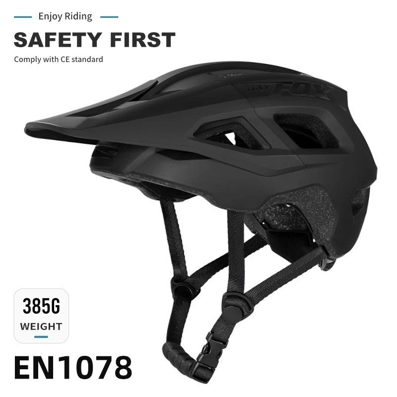 BATFOX 2026 Ultralight MTB Bicycle Helmet EPS PC Integrally Molded Cycling Safety Gear Men Women Adult Road Mountain Bike Helmet