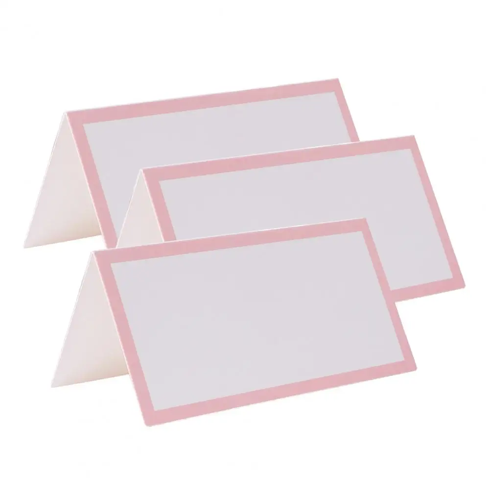 Foldable Table Cards Table Place Cards Elegant Wedding Place Cards Set for Table Setting Blank Seating Tent Name with for Party