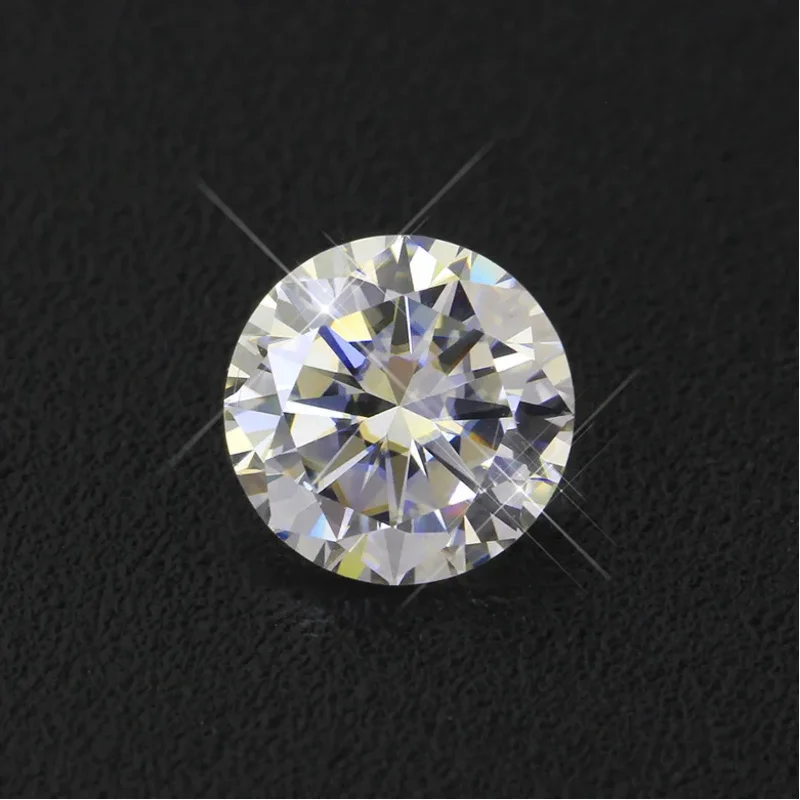 Round Raw Certificated Gemstone Manufacturing Color d Custom Gra Certified Wholesale Vvs Loose Stone Moissanite Diamonds