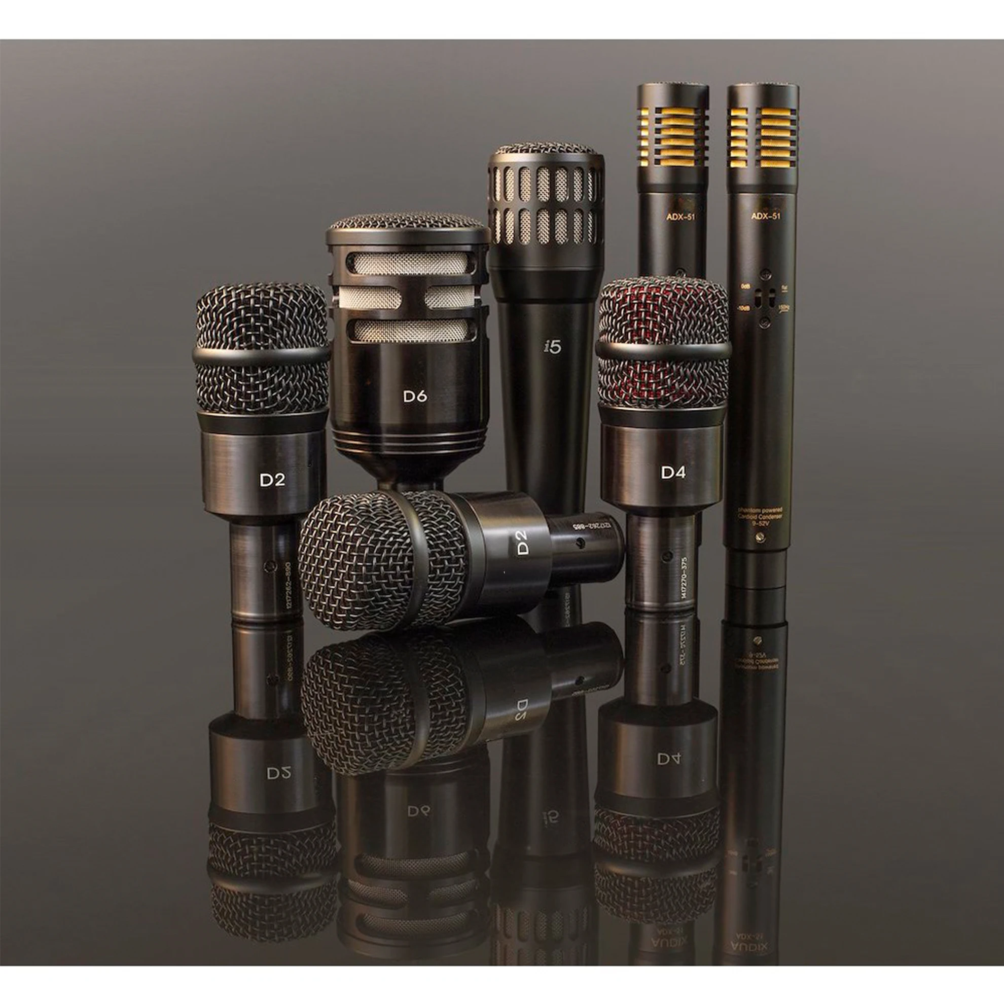 Audix Dp7 Wireless Dynamic Microphone Set 7-Piece Portable Durable Metal Karaoke Drum Mic Kit