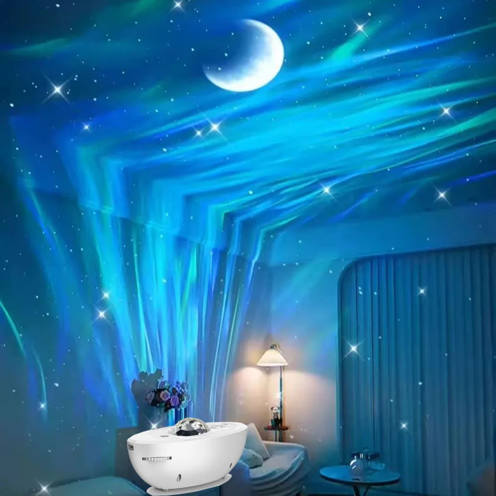

Starlit Sky Romantic Laser Light Starry Aurora Borealis Projection Laser Light for Home Holiday Wedding Decoration