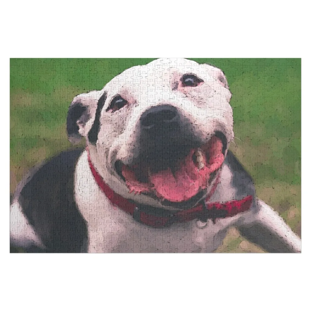 

Staffy funny vectorized Jigsaw Puzzle Jigsaw For Kids Custom Wooden Adults Customized Picture Puzzle