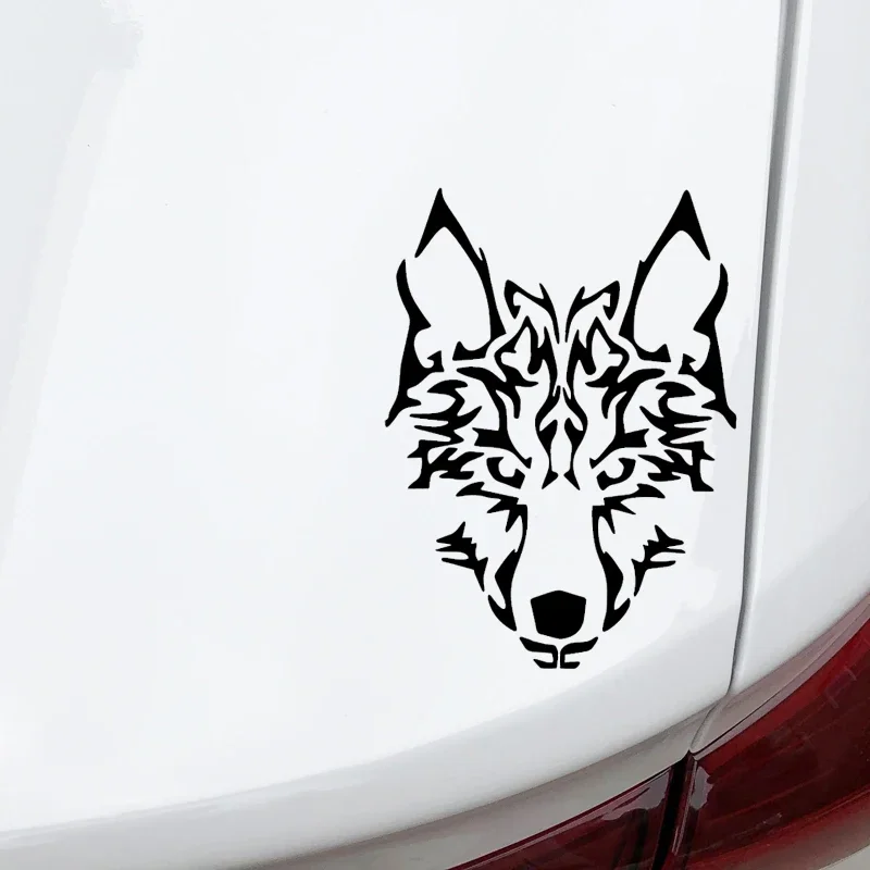 Persoonlijkheid Auto Sticker Waardig Wolf Hoofd Fashion Design Auto Window Decor Waterdicht En Zonnebrandcrème Vinyl Sticker, 12Cm * 16Cm