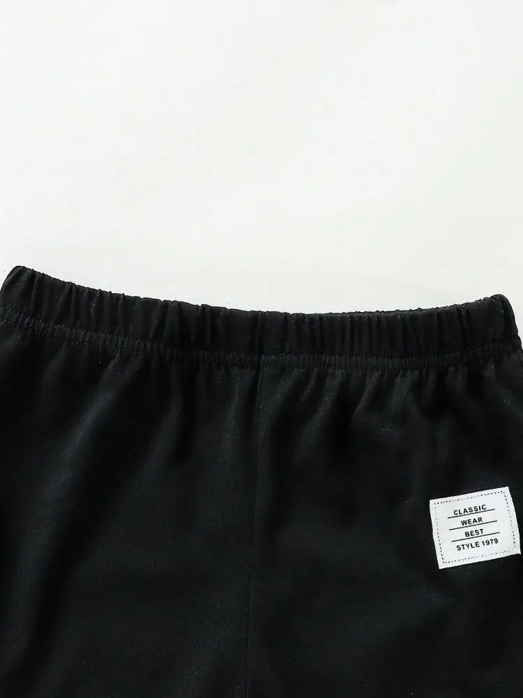 2 قطعة بدلة طفل جديد الصيف لينة ومريحة اللون حجب نمط قصيرة الأكمام أعلى طويل بنطلون مجموعة ملابس الأطفال