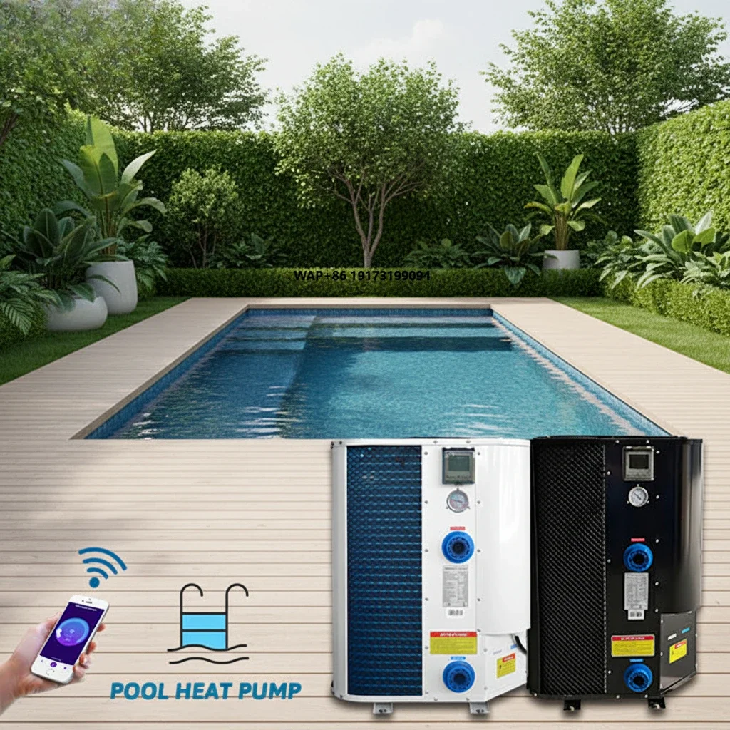 DC Inverter Heat Pump with Solar Panels for Hotel & Outdoor Use Tankless Intelligent Control App-Operated