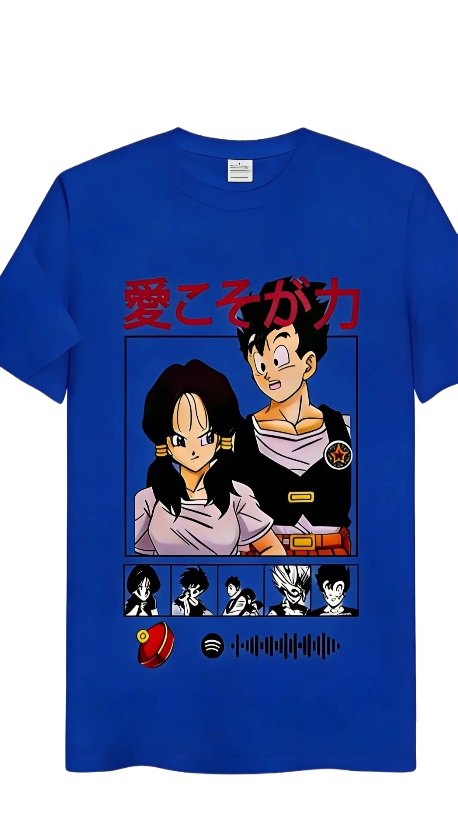 2026 Neues Heißes Sommer Dragon Ball Gohan & Videl Paar T-Shirt Anime Love Grafik-Tee Lässige Baumwoll-Tops für Liebhaber Alltagskleidung
