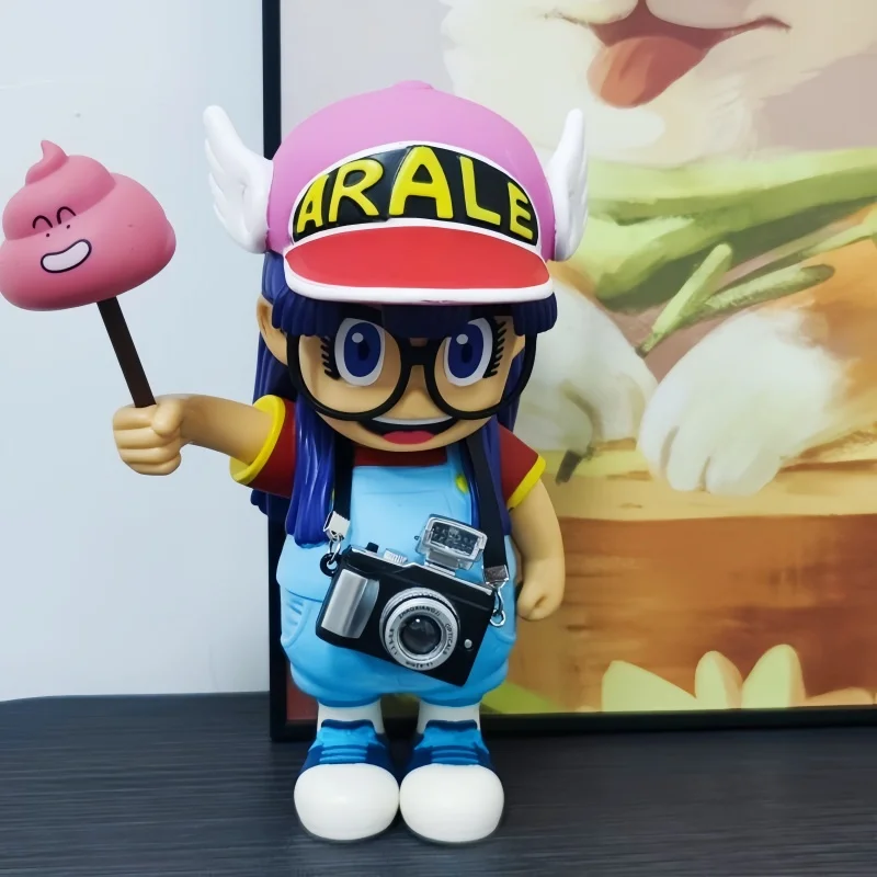 

20cm Iq Doctor Arale Handmade Anime Figure Toy Girl Birthday Model Pvc Statue Doll Collection Decorat Toys Office Ornament Gifts