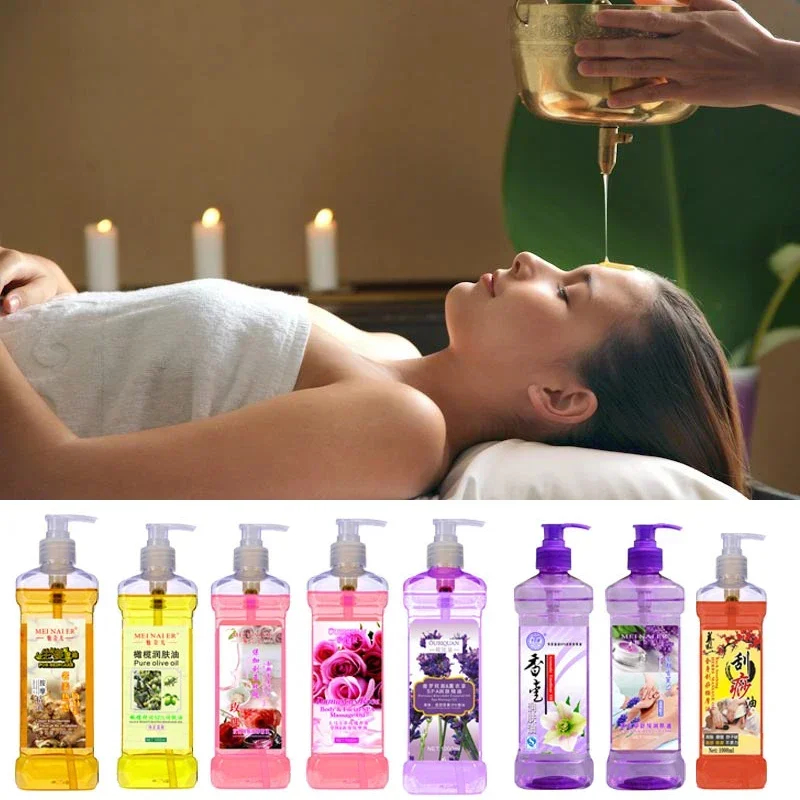 500ML Facial Body Massage Essential Oil Moisturizing Vegetable Oil Open Back Scraping BB Oil