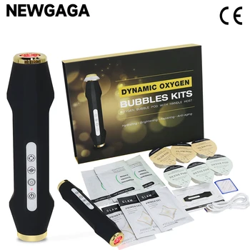 Newgaga-酸素バブルマシン,CO2ジェット,スパカプセル,ジェル,フェイシャルマッサージ,角質除去,若返り,美容機器