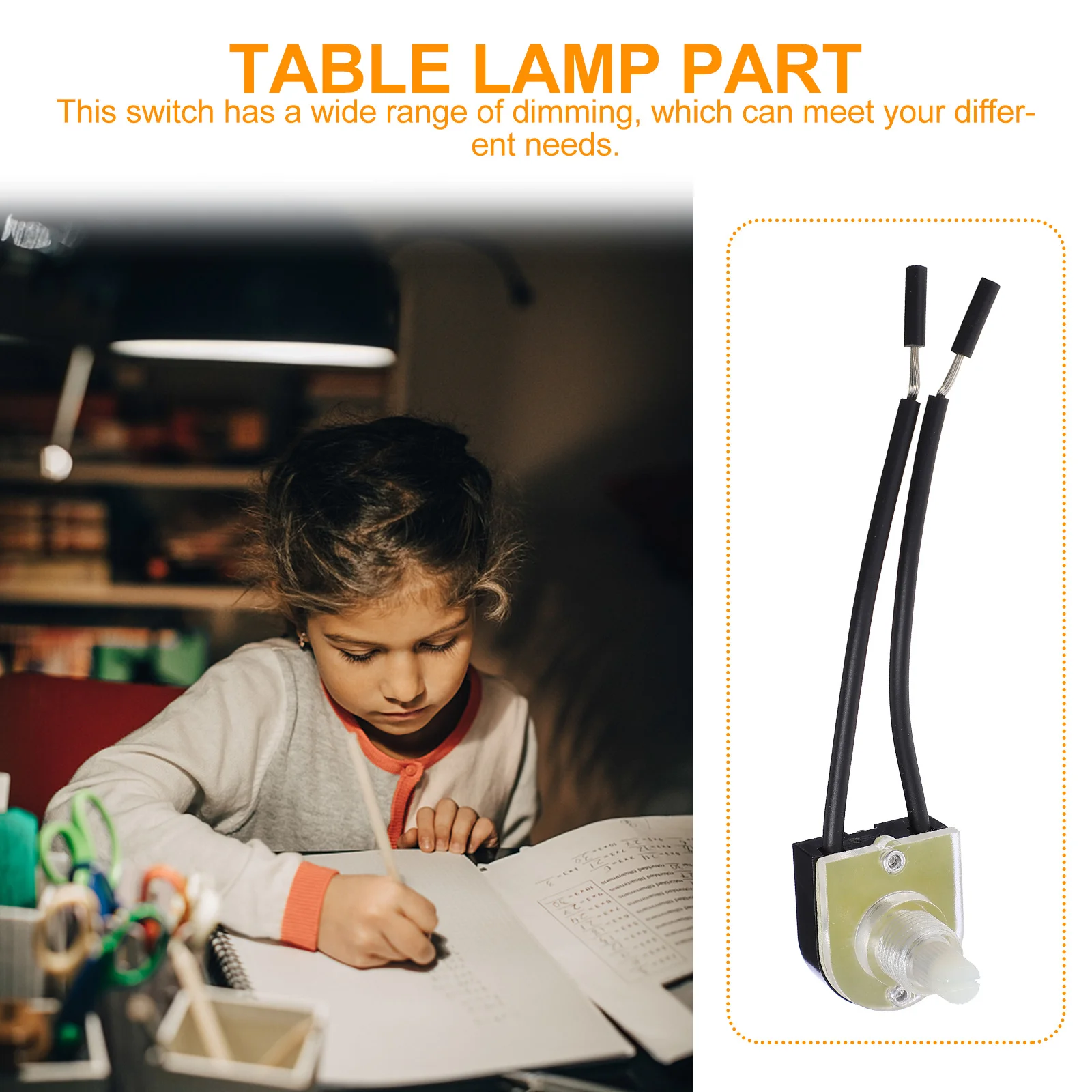 4 قطعة مقبض المصباح البلاستيكي النحاسي القوي مفاتيح التصميم الإبداعي سهلة التشغيل أجزاء إضاءة السقف جدار المنزل جهاز الفوانيس #2