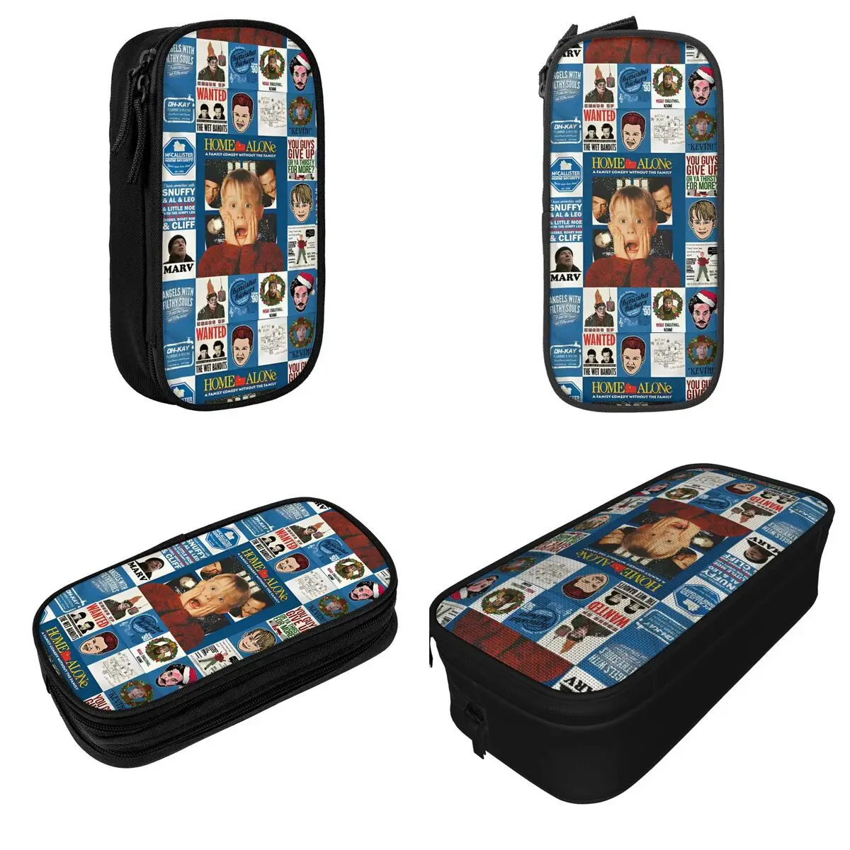 Home Alone TV Series Collage Pencil Case Kevin Macaulay Culkin Pen Bag Girl Boy Big Capacity School Supplies Gifts Pencilcases